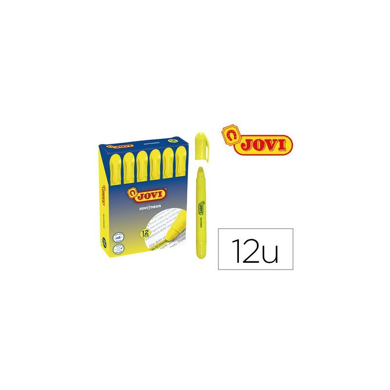 

Genérica - Jovi marcador fluorescente jovi!neon de gel en stick 140mm amarillo -12u-