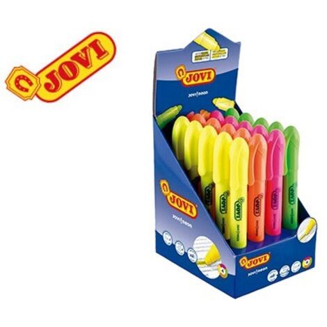 Marcador de cera gel jovi fluorescente expositor de 20 unidades colores surtidos