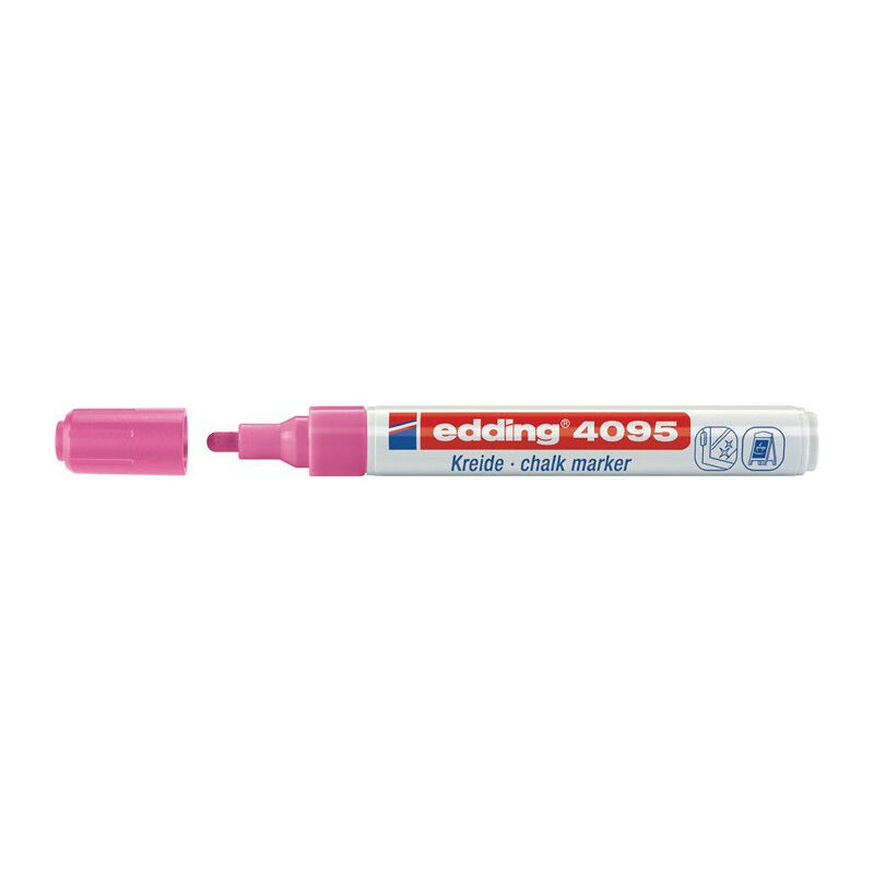 

Marcador de tiza 4095 linea rosa neón 2-3mm punta redonda (Por 10) - Edding