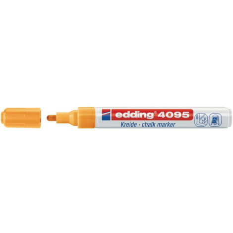 Marcador de tiza 4095 linea naranja neón 2-3mm punta redonda EDDING (Por 10)