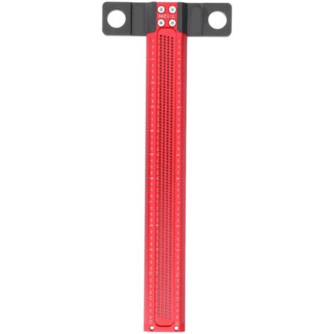 Marcador en forma de T para madera, aluminio anodizado, con graduación láser y resistencia al desgaste, 30,5 cm de longitud.