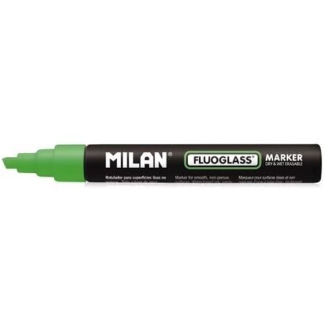 MARCADOR MILAN FLUOGLASS 2-4MM VERDE