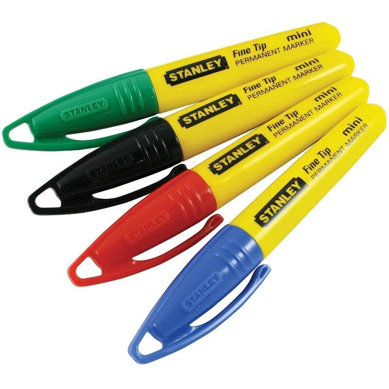 

stanley marcador mini punta fina neg-roj-azu-verd 2-47-329 4 und - Mibricotienda
