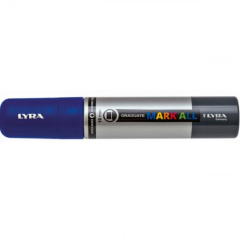MARCADOR PERMANENTE MARK ALL AZUL OSCURO 15 MM LYRA GROOVE L6840050
