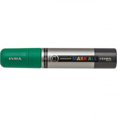Marcador Permanente Mark All Verde Esmeralda 15 Mm Lyra Groo