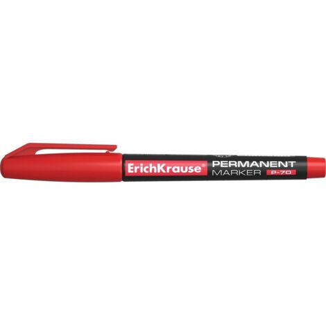 MARCADOR PERMANENTE P-70, COLOR: ROJO ERICH KRAUSE 37075