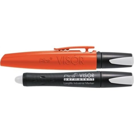 Marcador permanente portaminas crayon blanco visor permanent