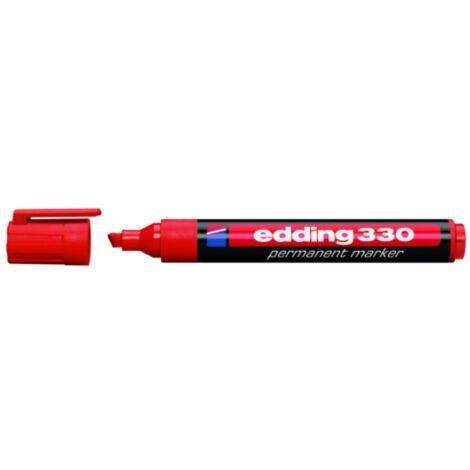 Marcador Permanente Punta Biselada 1-5Mm 330 Rojo Edding 330
