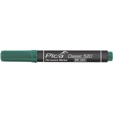 Marcador permanente tipo bala verde