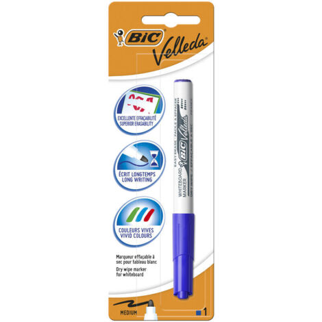 Marcador pizarra velleda 1741 azul blister