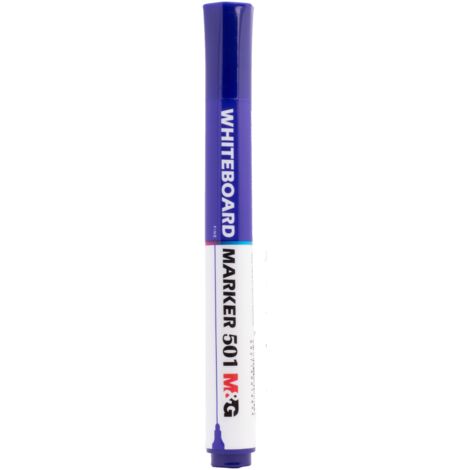 Marcadores de borrado en seco azules M&G - 10 uds. para pizarras blancas