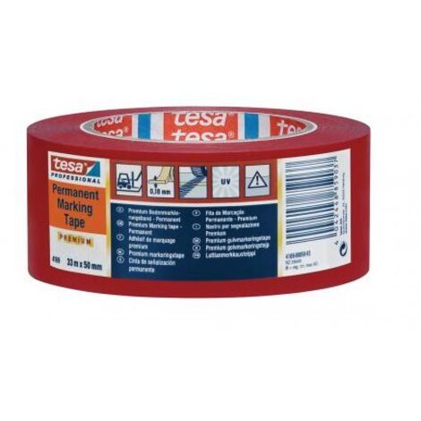 MARCAJE PISO ADH SIF TESAFLEX TESA 4169-59-93 (LXL) 33 MX 50 MM ROJO PVC 1 BOBINA(S)