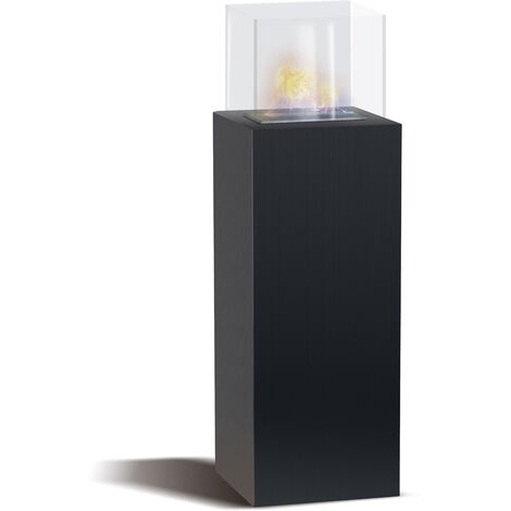 FRANKYSTAR Marcantonio - Chimenea de bioetanol de suelo freestanding (40x40xH112 cm)