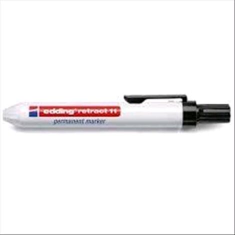 Marcatore  11 - Nero - punta retrattile - conf. 10 pz Black