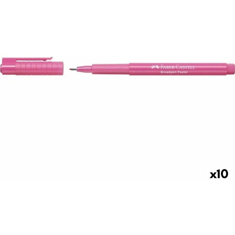 Image of Faber-castell - Marcatore permanente Broadpen Pastel Rosa (10 Unità)