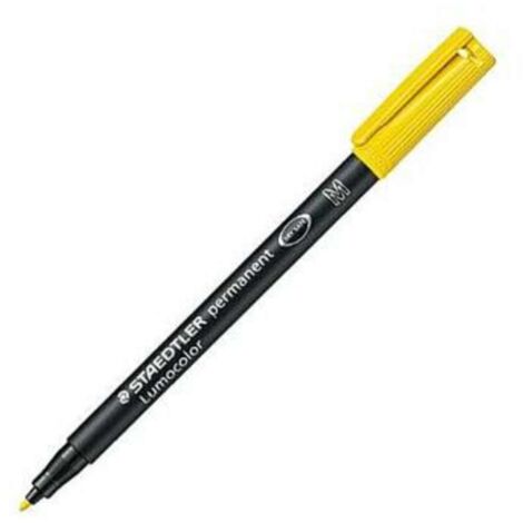 Marcatore permanente Staedtler Lumocolor 317 M Giallo 10 Pezzi (10 Unità)