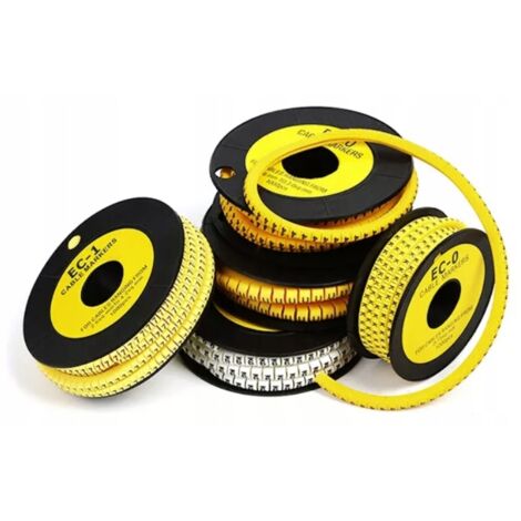 Marcatori per cavi NUMERI 0-9 2,5-4 mm 100 pezzi EC-1 SET