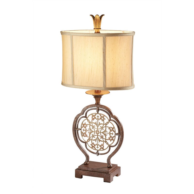 Marcella - 1 Light Table Lamp British Bronze, E27 - Elstead