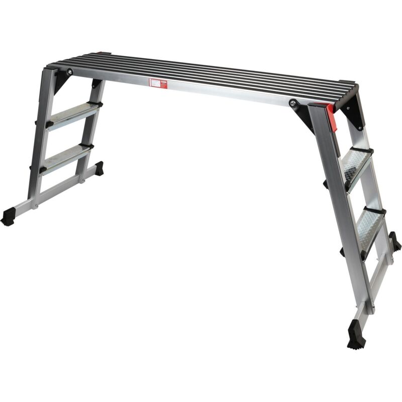 KS Tools 800.0985 aluminium Marchepied pliant argent, noir