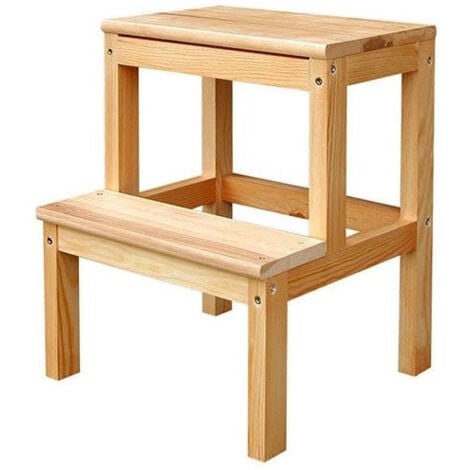Marche pied Outifrance en bois 1 marche avec plateforme hauteur 50cm