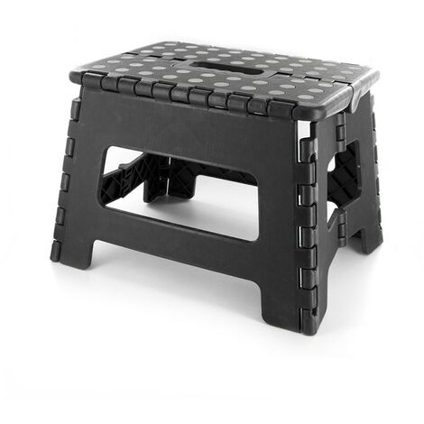 Marche pied pliable compact noir