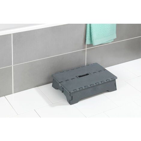 Marche Pliable Maximex, Marche pliable très Stable Surface antidérapante jusqu'à 250 kg, Pieds antidérapants pour intérieur et extérieur, poignet intégrée, 28x40x10cm