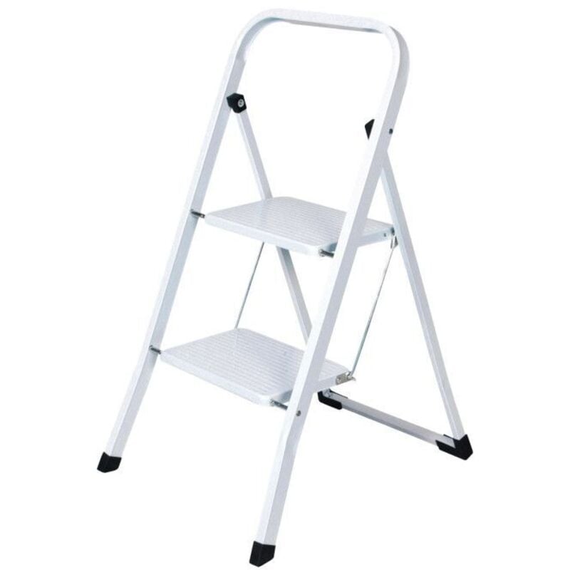 Dema - Marchepied 2 marches - Blanc - Escabeau