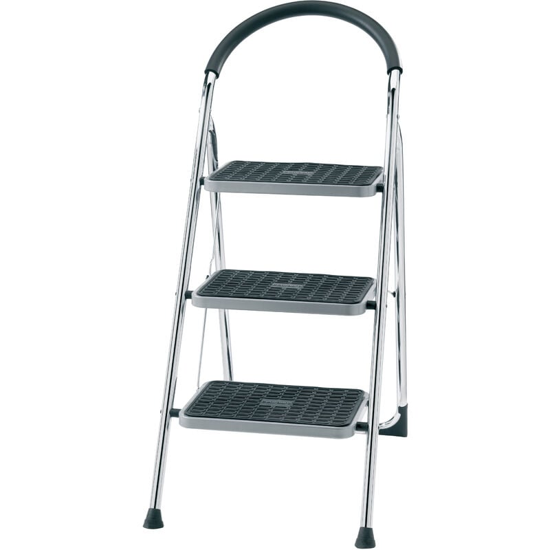 Centaure - Marchepied double fonction 3 marches hauteur d'accès maxi 2,70 m - Chrome xl