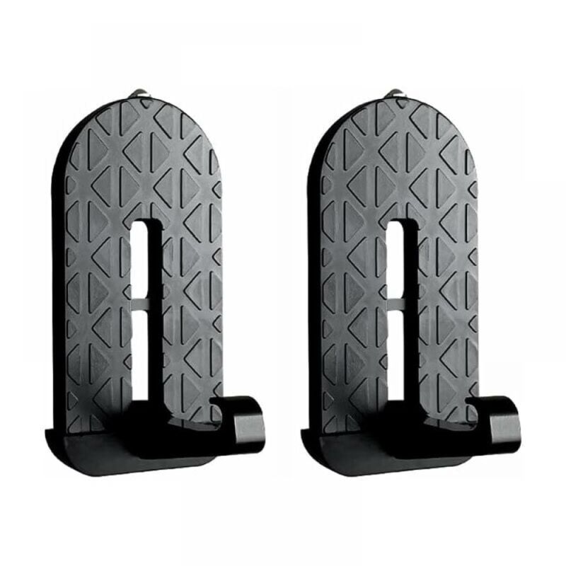 Marchepied d'assistance de voiture, 2 marchepieds de porte de voiture pliables noirs, en alliage d'aluminium, adaptés aux accessoires de voiture SUV,