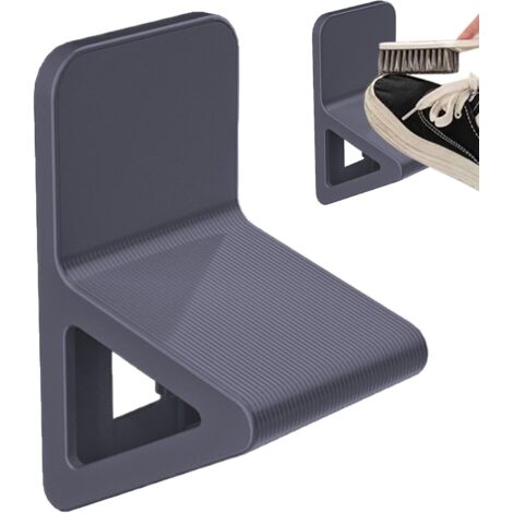 Marchepied de douche triangulaire stable pour le rasage des jambes  (1 gris foncé)