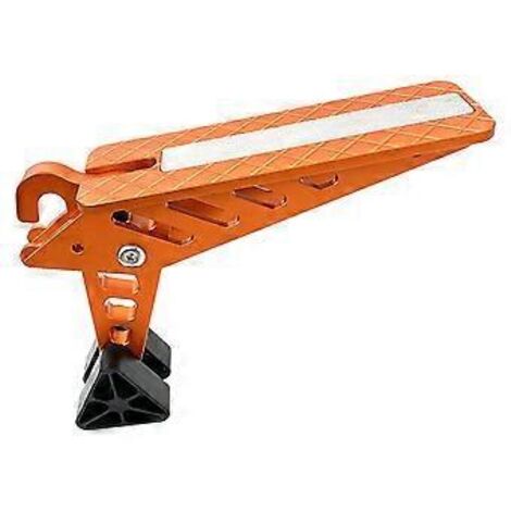 Marchepied de porte de voiture avec crochet de verrouillage, repose-pieds de toit pliables en alliage d'aluminium pour camion, camping-car et SUV (orange).