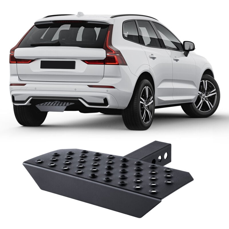 Marchepied deattelage VEVOR pour recepteur de 2 pouces, construction en acier robuste avec capacite de charge de 350 lb, protection de pare-chocs