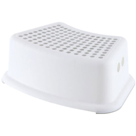 Marchepied Éducatif Antidérapant avec Poignées - Pliable et Facile à Nettoyer, Tapis de Toilette et Repose-Pieds Lavabo