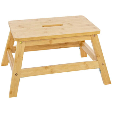 Marchepied en Bambou "1 Marche" 38cm Naturel