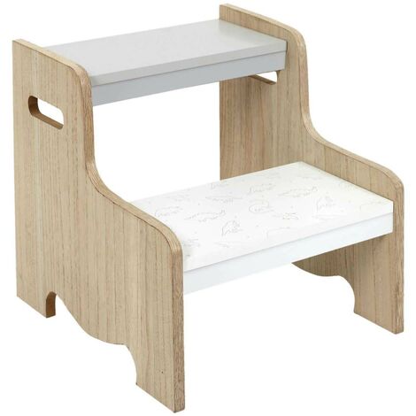 THE HOME DECO KIDS Marchepied enfant en MDF Kidsroom Dinausores