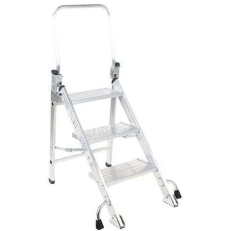 Marchepied Escabeau en Aluminium 3 Marches Charge 150kg - A234856