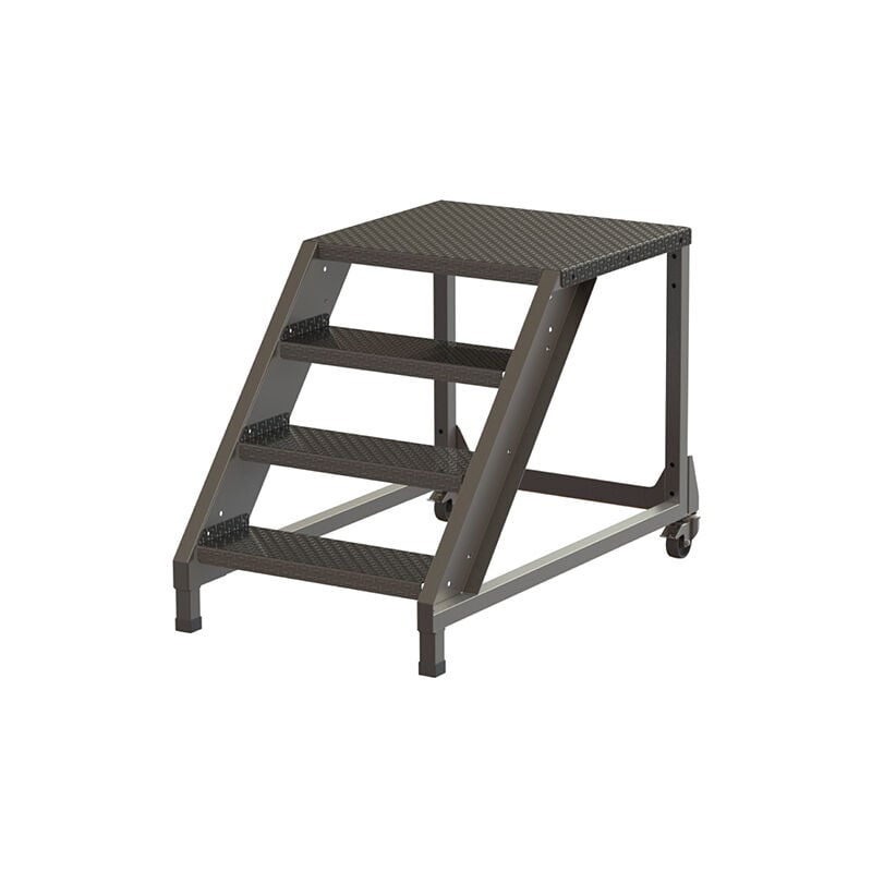 Matisère - Marchepied inox 2 marches - Hauteur max. de travail 2.40m - PL400-INOX-240