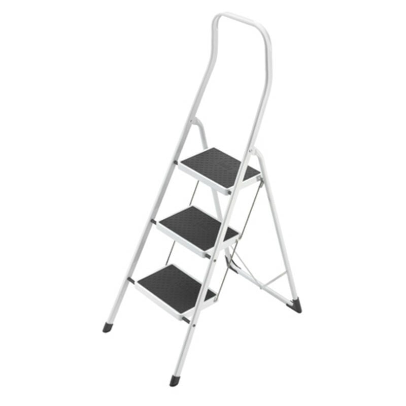 Hailo - Marche pied 3 marches design pliable en acier Safety