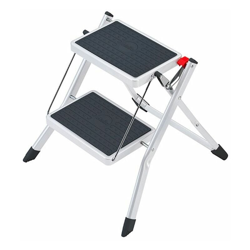 Hailo - Marchepied 2 marches extraplat Ht d'accès 225 cm Blanc - Mini
