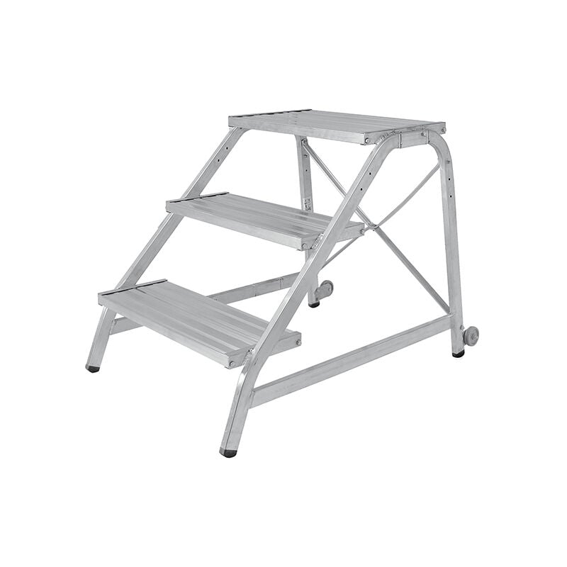 Marchepied alu 4 marches - Hauteur max. de travail 2.96m - 6875/04-R