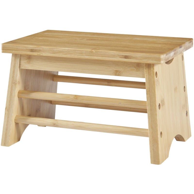 Marchepied Ryslinge bambou 33 x 22 x 20 cm naturel [en.casa]
