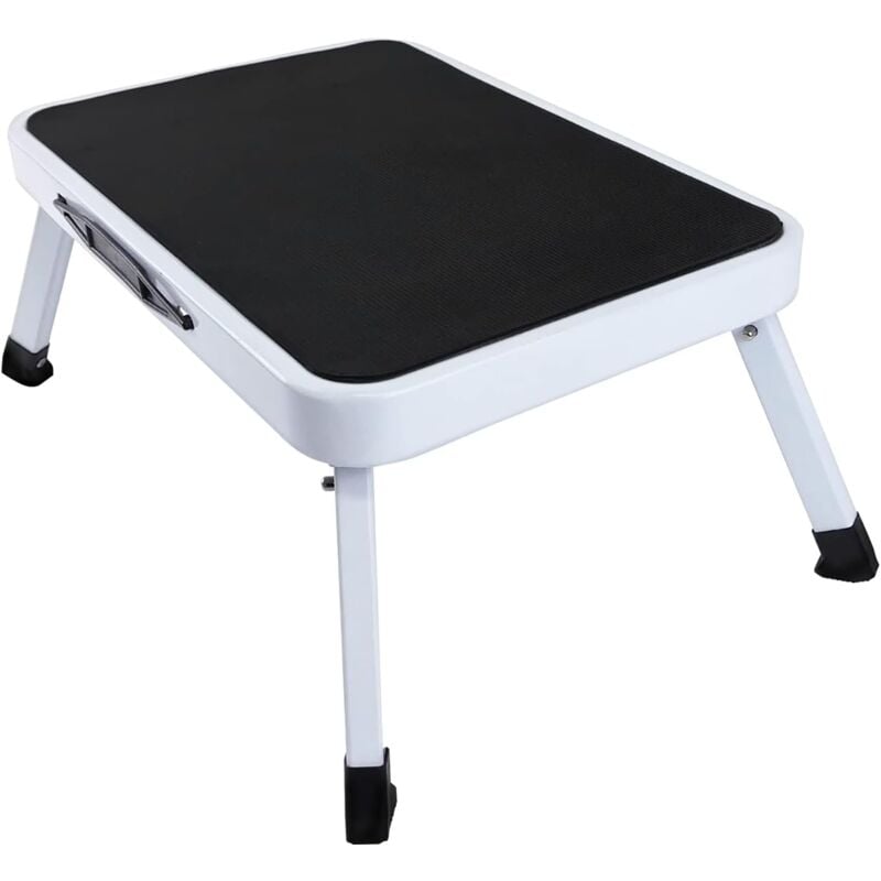 Lucn - Marchepied simple marchepied pliant en acier, testé tüv, antidérapant, marchepied pliant-marchepied pouvant supporter jusqu'à 150 kg - Camping