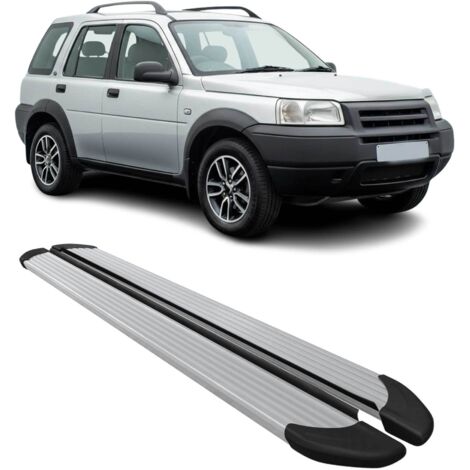 Marchepieds Latéraux Compatible avec Land Rover Freelander 1997-2006 Aluminium Argent 2Pcs