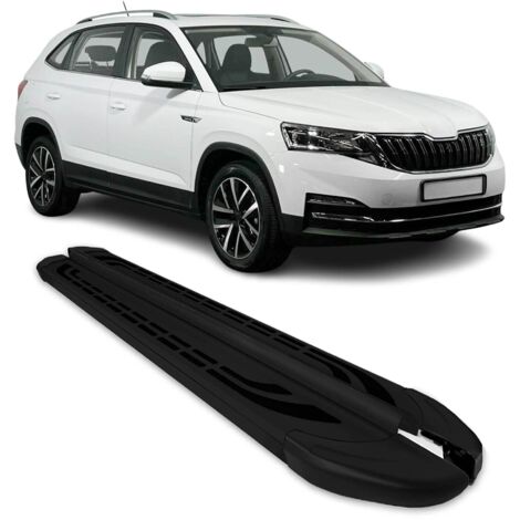 Marchepieds Latéraux Pédale pour Skoda Kamiq 2020-2025 Aluminium Noir 2X