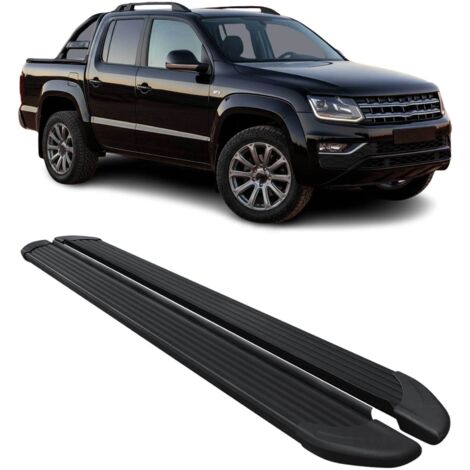 Marchepieds Latéraux Pédale pour VW Amarok Double Cab 2022-2024 Aluminium Noir