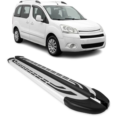 Marchepieds Latéraux pour Citroen Berlingo 2008-2018 L1 Aluminium Gris 2Pcs