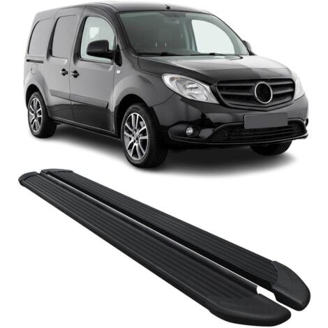 Marchepieds Latéraux pour Mercedes Citan 2012 à 2021, Marchepied latéral de Voiture en Aluminium, 2 Pcs, Noir