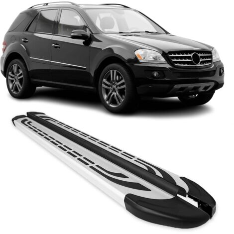 Marchepieds Latéraux pour Mercedes Classe M W164 2006 à 2011, Marchepied latéral de Voiture en Aluminium, 2 Pcs