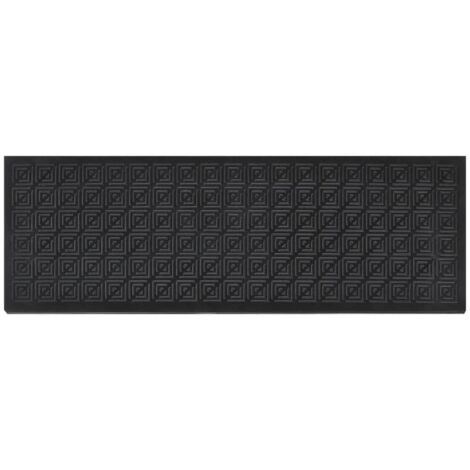 Marches d'escalier 10 pcs 25x75 cm caoutchouc