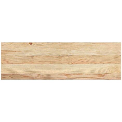 Marches d'escalier 2 pcs,Tapis d'escalier non traité 80x30x2cm bois chêne massif CFW158810